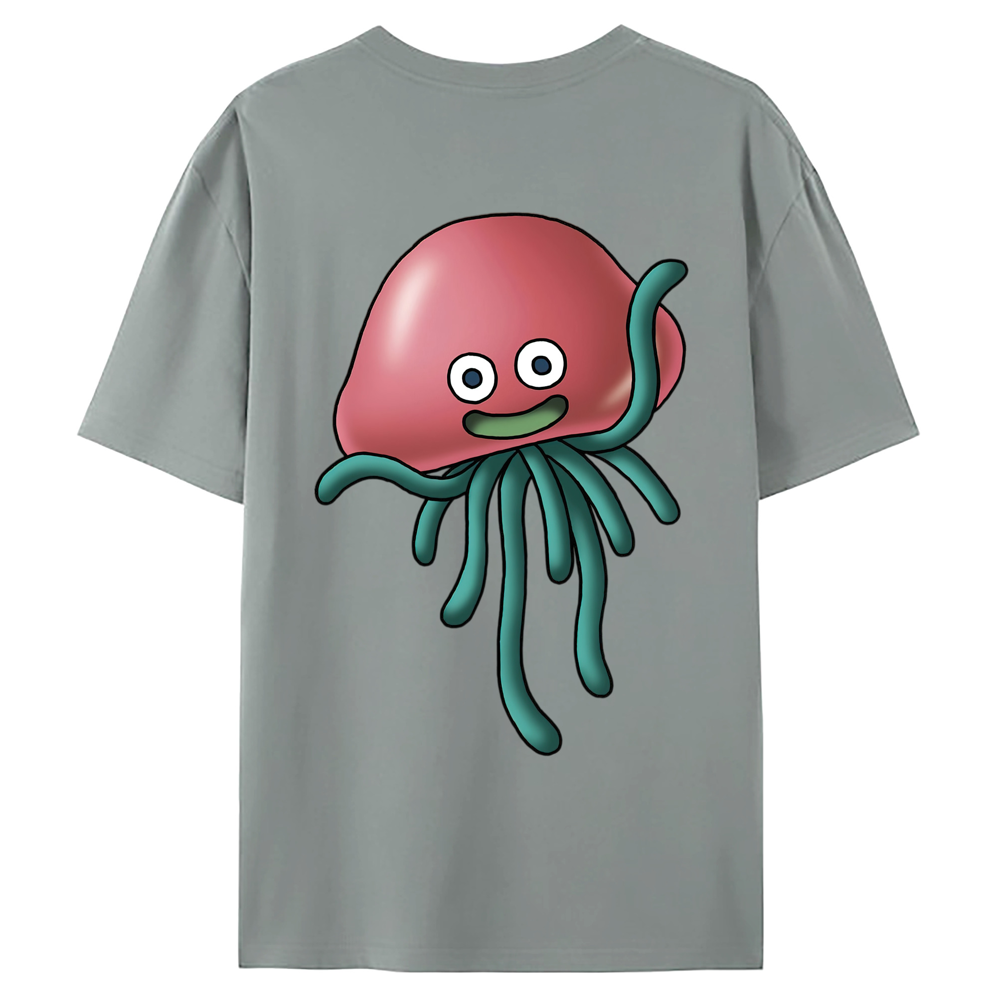 （画像用） ドラゴンクエスト Doragon Kuesuto Dragon Quest 綿100％ メンズ半袖Tシャツ（バックプリント） 通気性